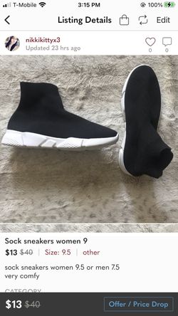 Black Sock Sneakers 