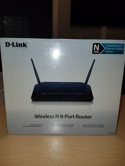New D-link Wireless N 8-port router