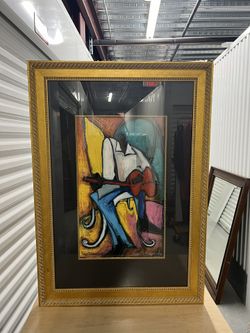 Musical Art Piece With Gold Frame