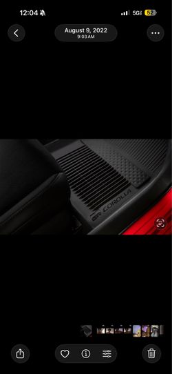 GR Corolla all weather floor liner