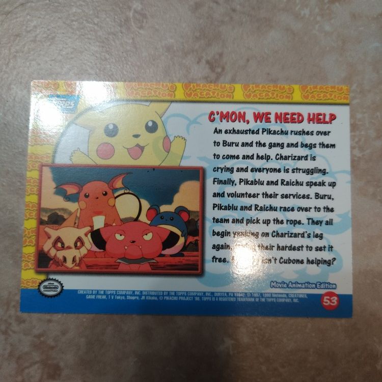 Pokemon Pikablu Error Card #53