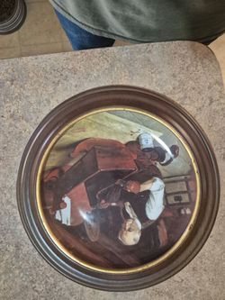 Norman Rockwell Framed Collector Plates — Set of 3