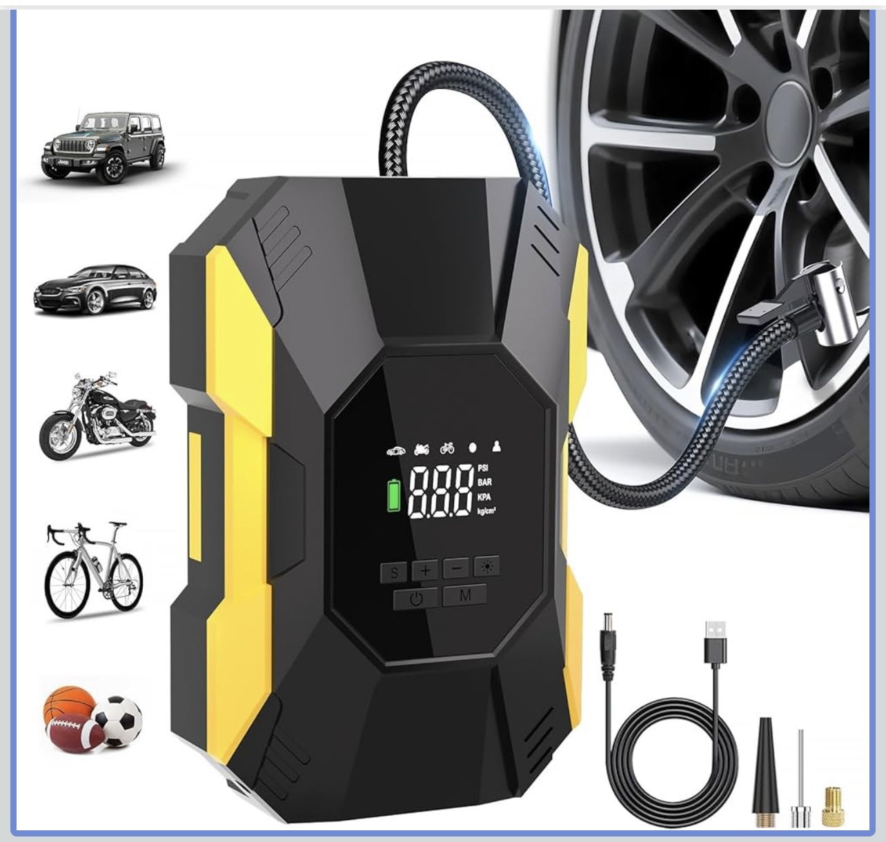 Tire Inflator Portable Air Compressor
