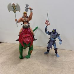 He-mans-skeletor with Battle Cat Complete NEW!!master Of The Universe