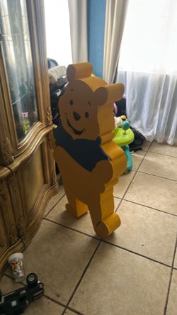 Pooh styrofoam figure