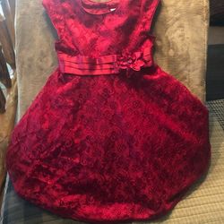 Girls red lace Holiday Dress