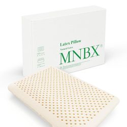Natural Latex Pillow. Neck Pain Relief Pillow is Suitable for Side Sleepers, Back Sleepers.【High Elasticity, Breathable】 Comes with a Detachable Cool 