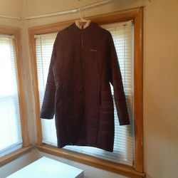 Avalanche Knee Length Hooded Winter Coat Color:  Plum Size:XL Worn Once 