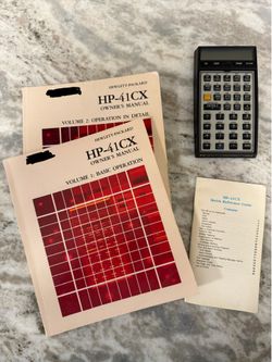 HP 41 CX with Expansion Modules