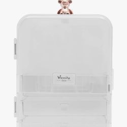 Brand: HREHGHGI Makeup Display Cases with Light Portable Cosmetics Organizer Box with Mirror for Home Dorm