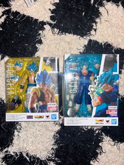 Sh figuarts vegito blue gogeta blue super saiyan god super saiyan dbz dragon ball super