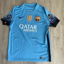 Nike FC Barcelona 2015/2016 Lionel Messi Third Kit Blue Men’s Medium