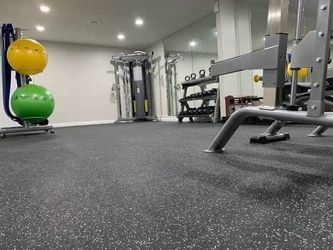 RUBBER FLOORING GYM FLOOR - COMMERCIAL GRADE! Heavy Duty Indestructible, Better Than Horse Stall Mats