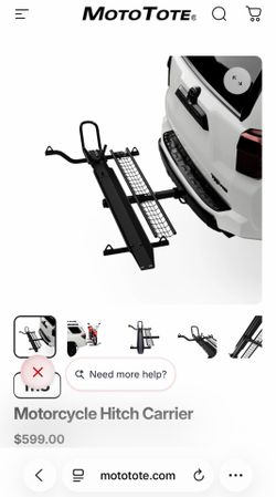 MotoTote Motorcycle Hitch Carrier