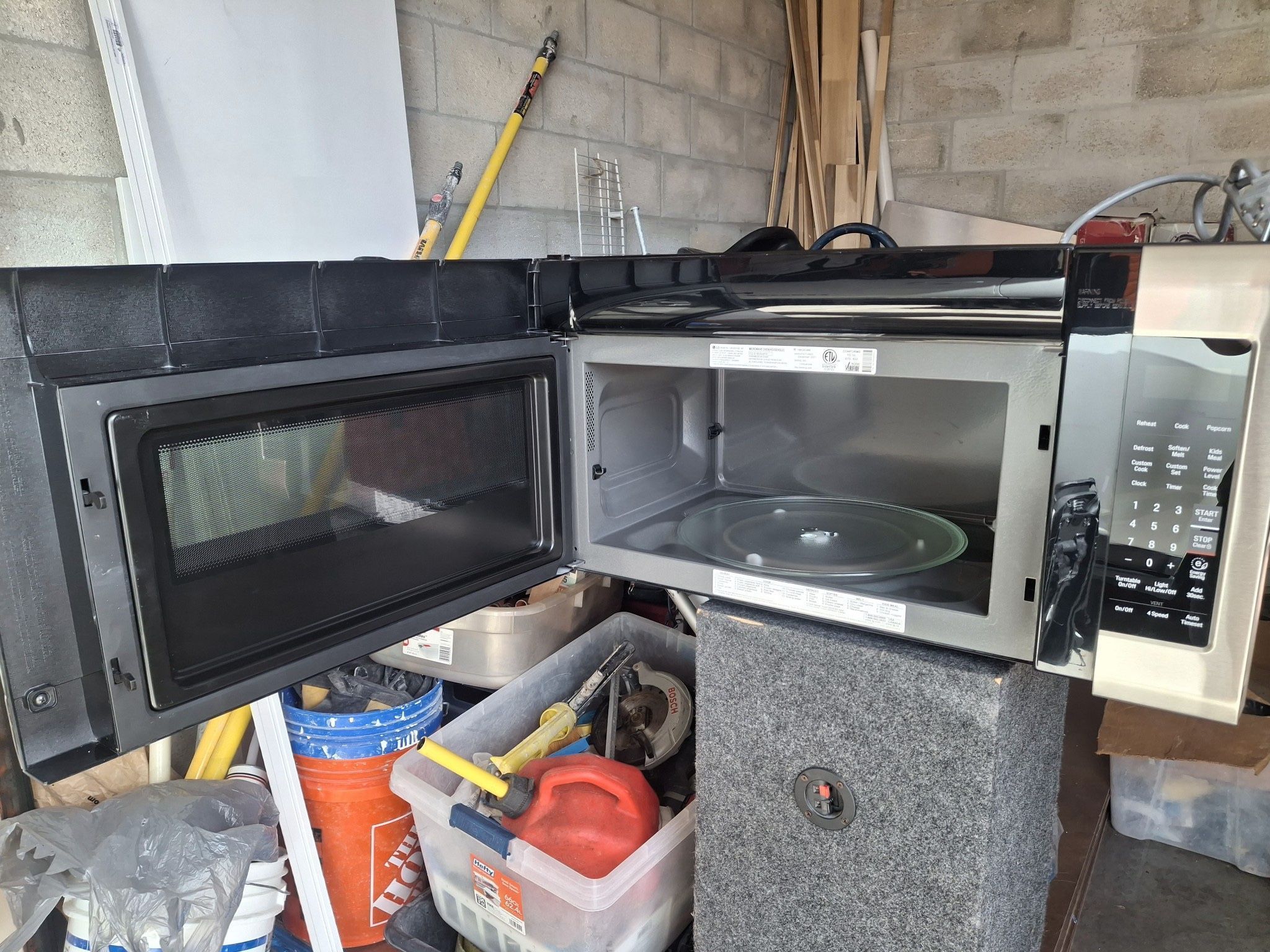 Lg 2.0 Cu. Stainless Steel Over The Range Microwave