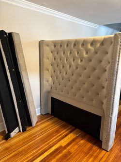 Queen size Upholster bed frame and headboard