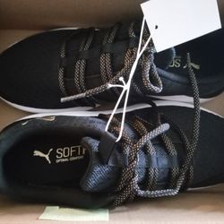 New Ladies Puma Black Shoe Size 8.5