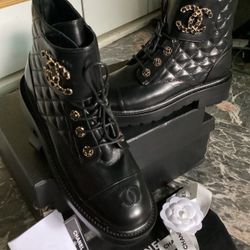 New Designer Combat Boots With Box 