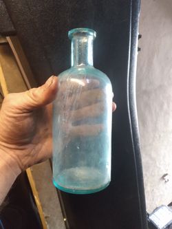 antique glass bottle 