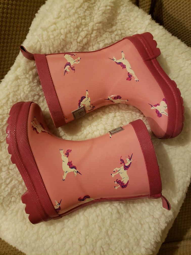 Hatley Unicorn toddler rain boots Size 8