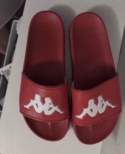 Kappa Slide Sandals Red and White