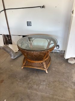 Round Glass Table