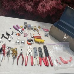 Electric Tools Supply with Steel Storage Toolbox 