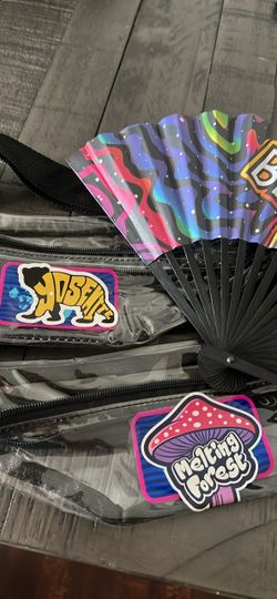 Two new fanny packs with one new fan