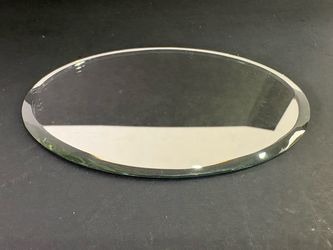 Vintage PH Designs Beveled Oval Mirror Vanity Tray Centerpiece 6”x4”
