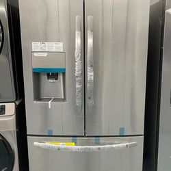 New 36” Frigidaire French Door Refrigerator With 26.8 cu. ft Capacity In Stainless Steel