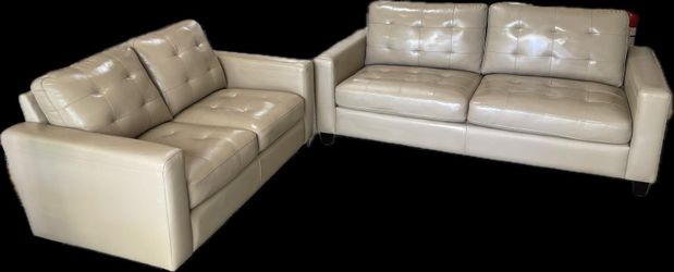 Sofa Loveseat set, All Leather