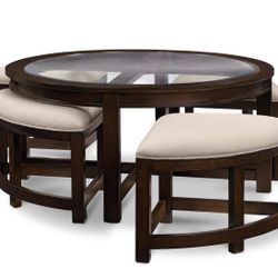 Coffee Table With 4 Stool 