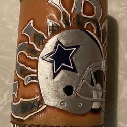 DALLAS COWBOYS LEATHER KOOZIE