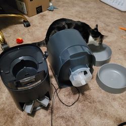 Automatic Double Cat (or Dog) Feeder