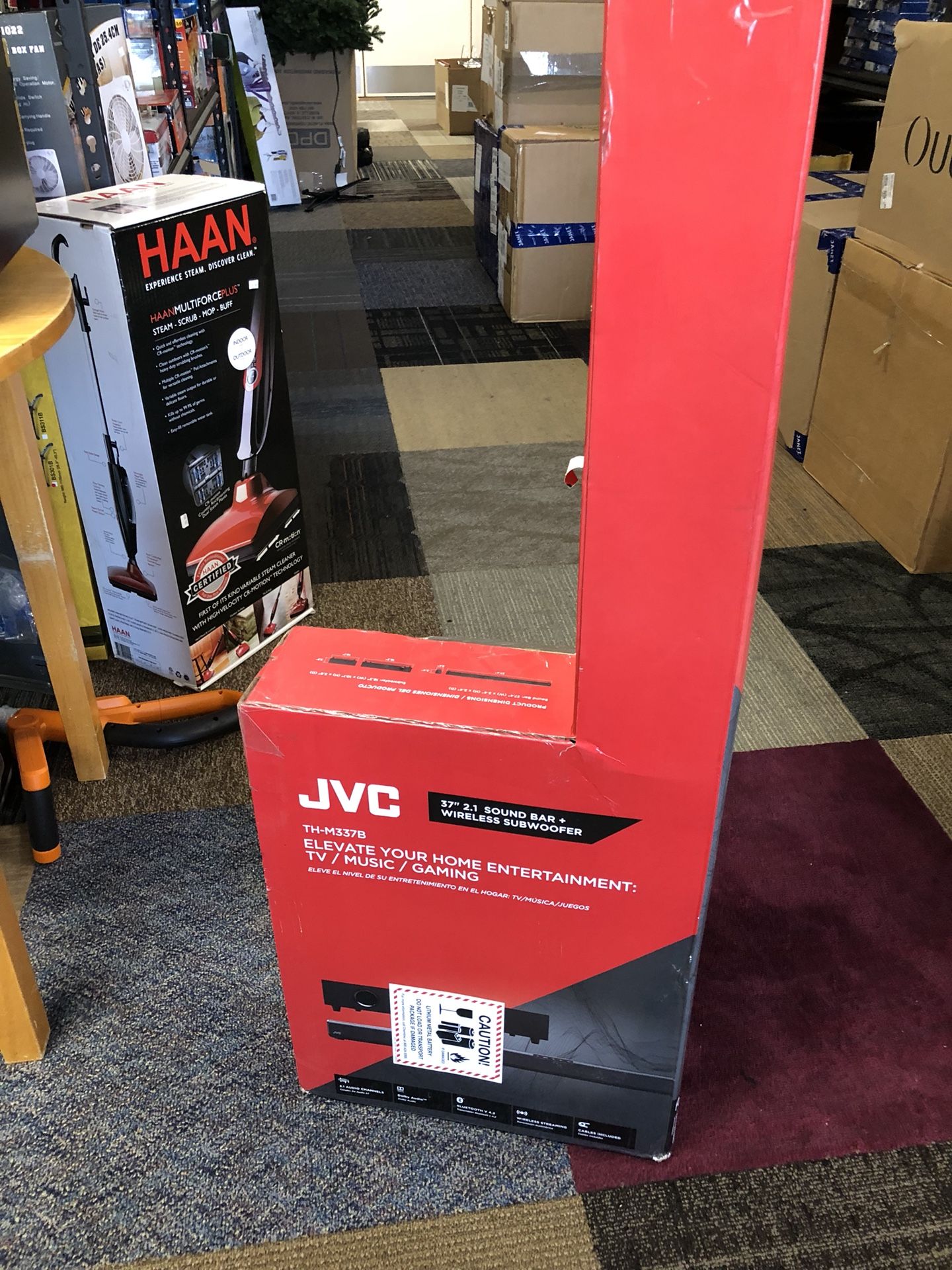 JVC TH-M337B 37" 2.1 Bluetooth Sound Bar with Wireless Subwoofer