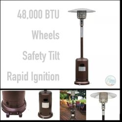 Large Outdoor Patio Heater 48k BTU great for churches outdoor gathering 