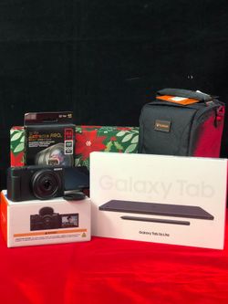 Sony ZV-1F Vlogging Camera Bundle with Samsung Galaxy Tab S6 Lite (2024) 