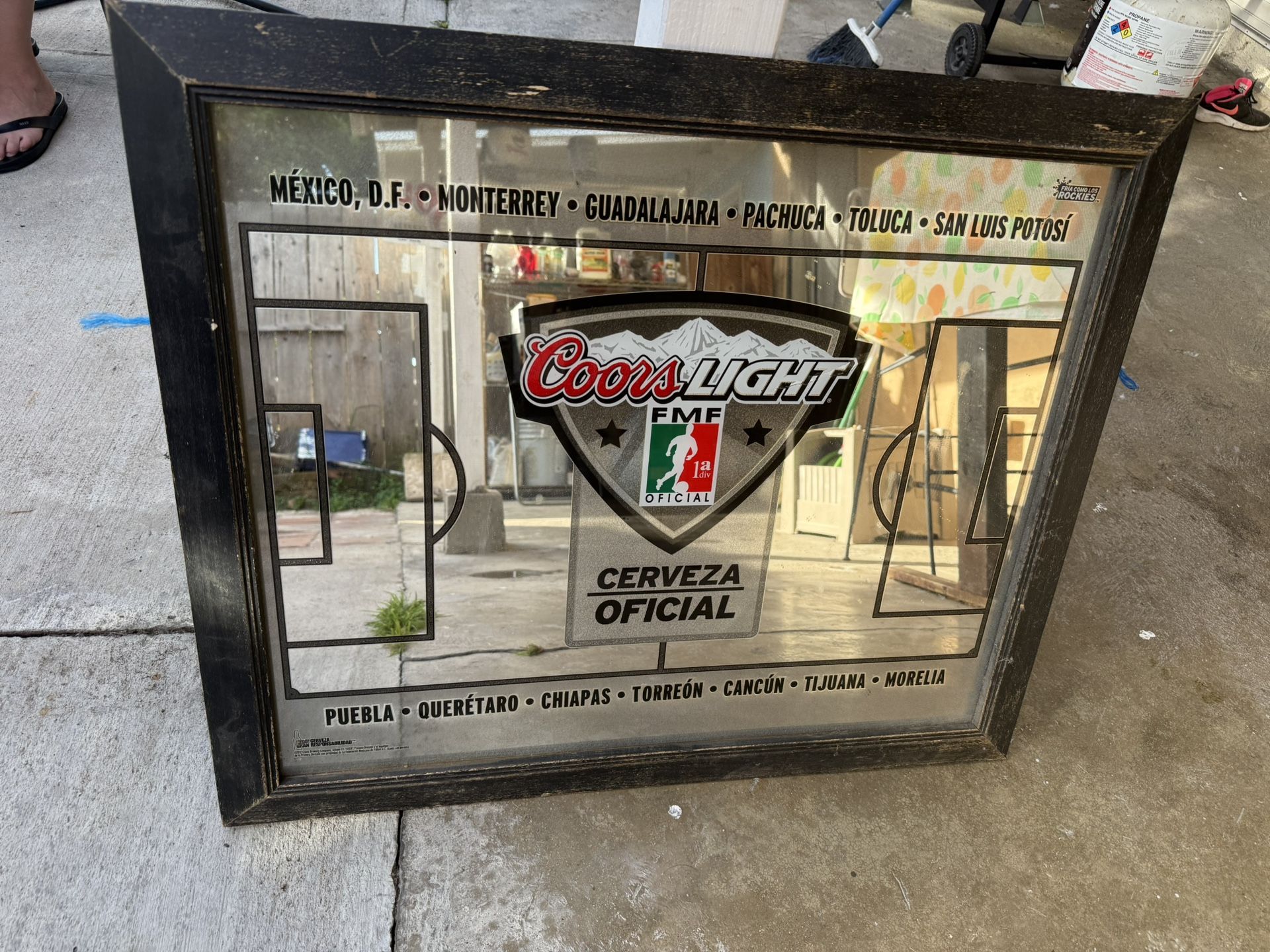 Mexican Soccer Coors Light Plaque