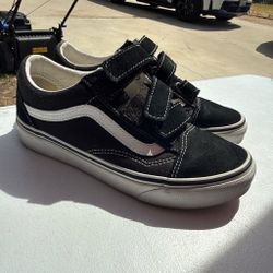 Vans Velcro black old skool shoes