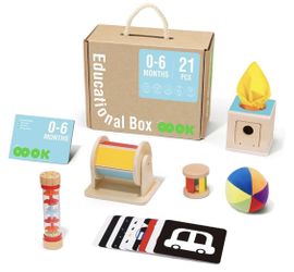 Wooden Educational Box For 0-6 Months