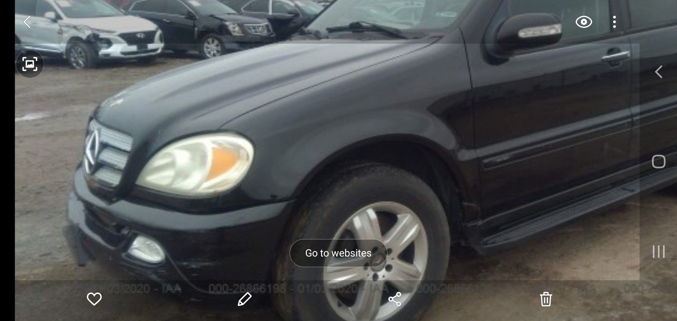 2005 Mercedes ML500 parting off