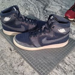 Nike Air Jordan 1 KO HI AJKO OG Blue Obsidian Quilted. Size 13. Very Good Condition.