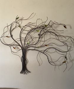 Beautiful Copper Leaf Wall Decor