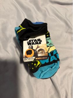Star Wars mandalorian toddler size small socks