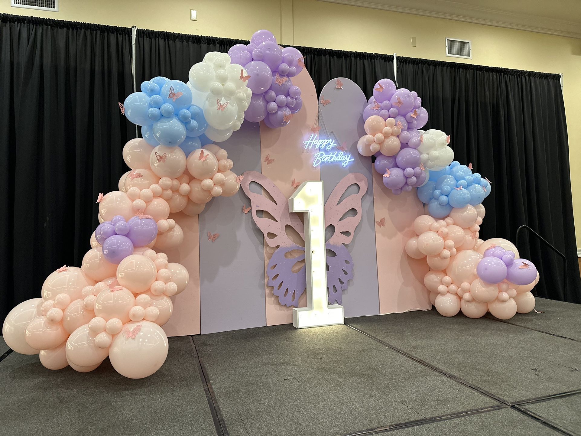 Butterfly,backdrop,, Balloons