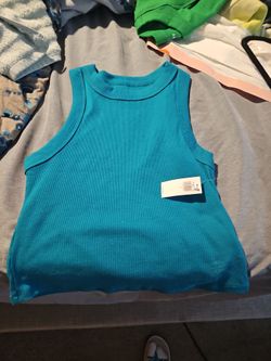 Women's blue tank top