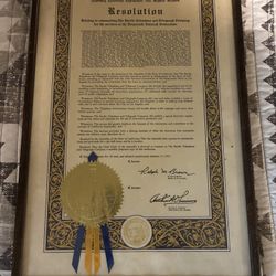 Resolución California Legislatura 1961