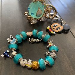 Disneys Children’s Goodluck Bracelet With Charms 