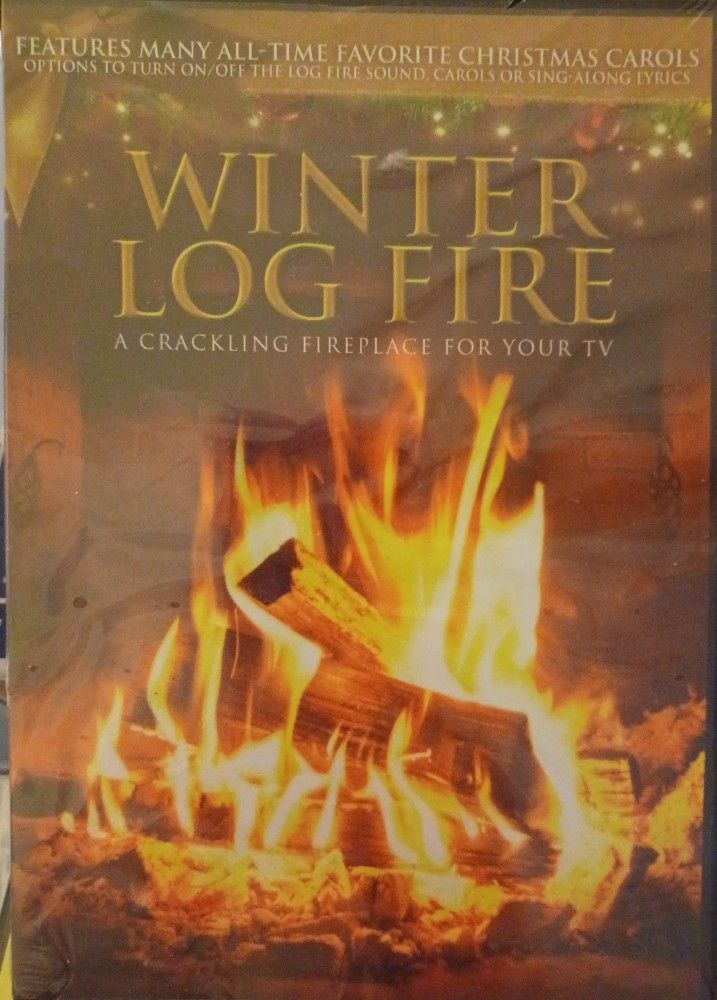 Brand New Winter Log Fire Crackling Fireplace For Your TV DVD