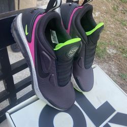 Nike Adapt Auto Max Black Fireberry Self Lacing Shoe  (Size 6.5) w/ Charger & Box 